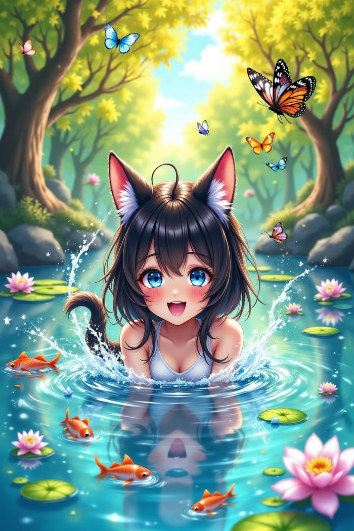    , , , Animal Ears, Anime Art, Flux, 