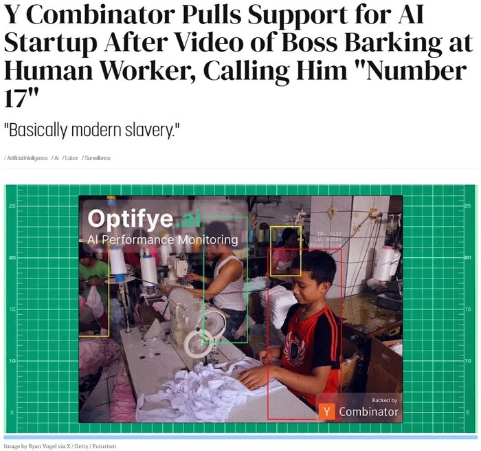 В статьях на эту тему даже стали приделывать фотожабу из Твиттера, создавая впечатление, что это реальная презентация стартапа про выжимание копеечки (рупеечки?) из труда несовершеннолетних детей