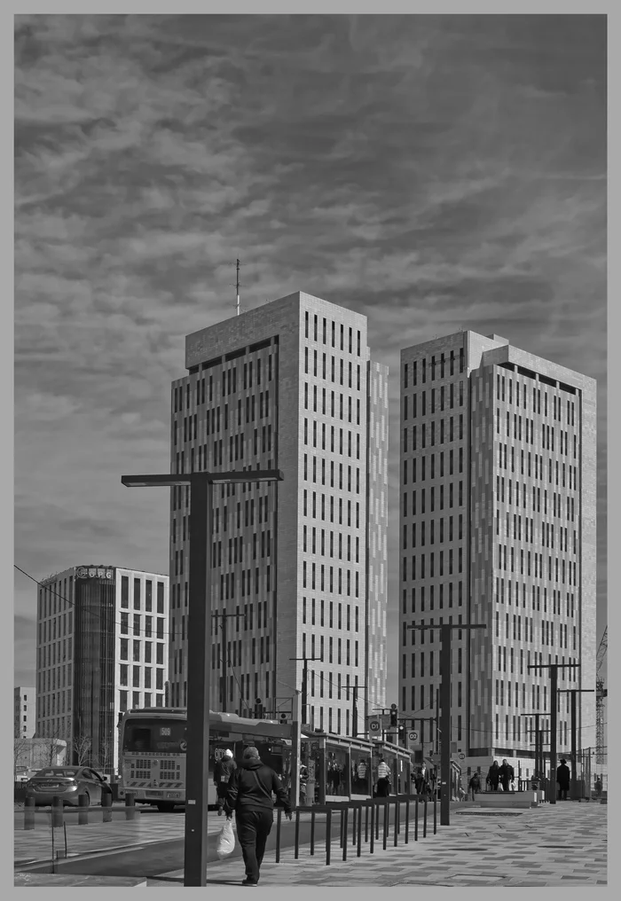 Город - Моё, Город, Черно-белое фото, Дом