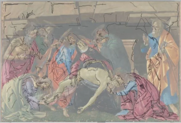 Why This Painting Is A Masterpiece? Compositional Analysis, Part 2 - My, Painting, Painting, Art history, Composition, Revival, Sandro Botticelli, Research, Golden ratio, Rhythm, Longpost