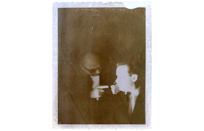 Полароид с изображением Ганса Зьема на фестивале Festhalle в Зульцбахе, Германия, 1963 год.