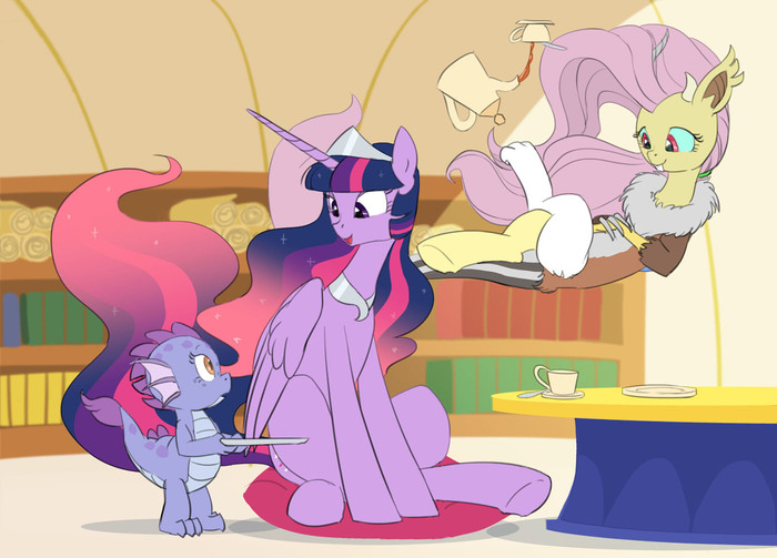   My Little Pony, Ponyart, Twilight Sparkle, Fluttershy, Siansaar, Carnifex