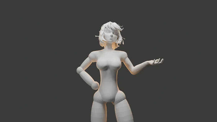 April and Shredder - My, 3D, 3D graphics, Blender, Sculpting, Computer graphics, 3D modeling, Digital, Art of Sculpture, Art, Stylization, Teenage Mutant Ninja Turtles, April O'Neill, Shredder, Longpost