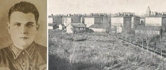 Владимир Шабловский. Справа - дома комсостава. Снимок 1920-30-х годов