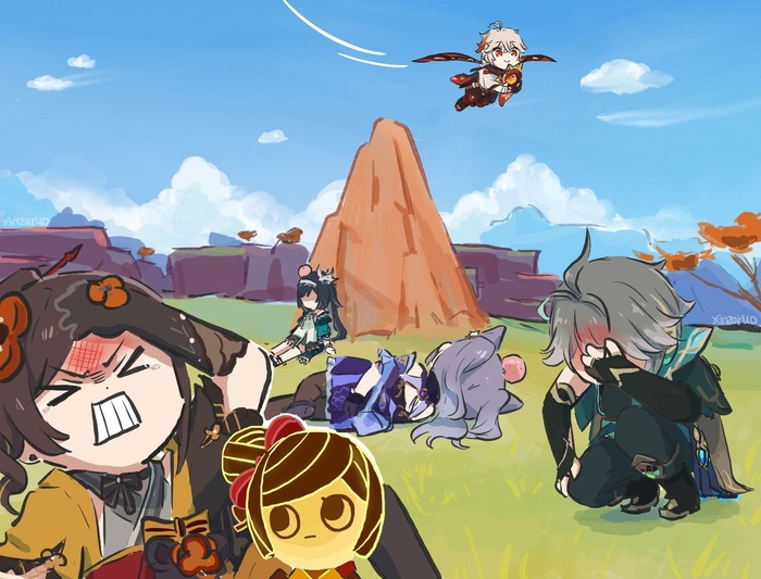      , Anime Art, , , Genshin Impact, Xinzoruo, Keqing (Genshin Impact), Alhaitham (Genshin Impact), Lan Yan (Genshin Impact), Chiori (Genshin Impact), , Kaedehara Kazuha (Genshin Impact),   