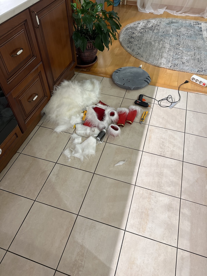 Клеим много много меха