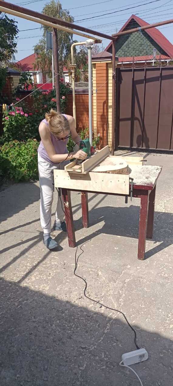 Просохнуть вроде успел и на дворе август 2022 года. Приступаю к обработке. Самоделки наше всё!