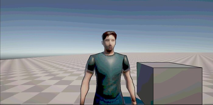 моделька со скетчфаба с натянутой фоткой моего кента)