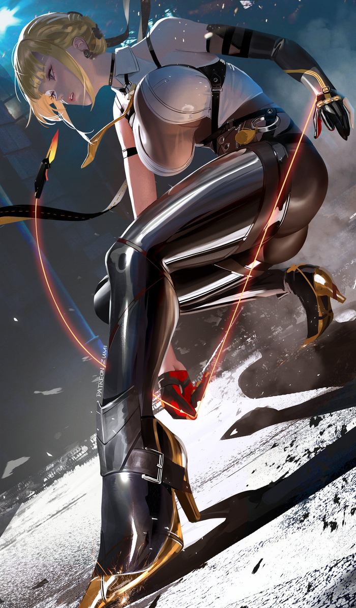  Anime Art, , , Zenless Zone Zero, Evelyn Chevalier (zzz), Zumidraws