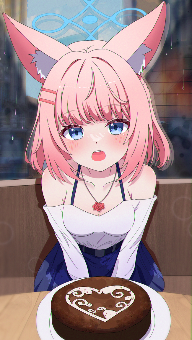       , Anime Art, Blue Archive, Niko (Blue Archive), Animal Ears, 