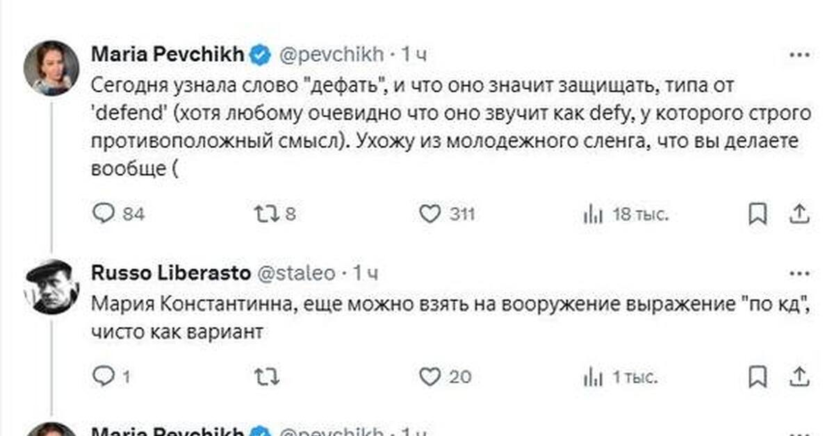 Учим молодежный сленг вместе с Марией Певчих