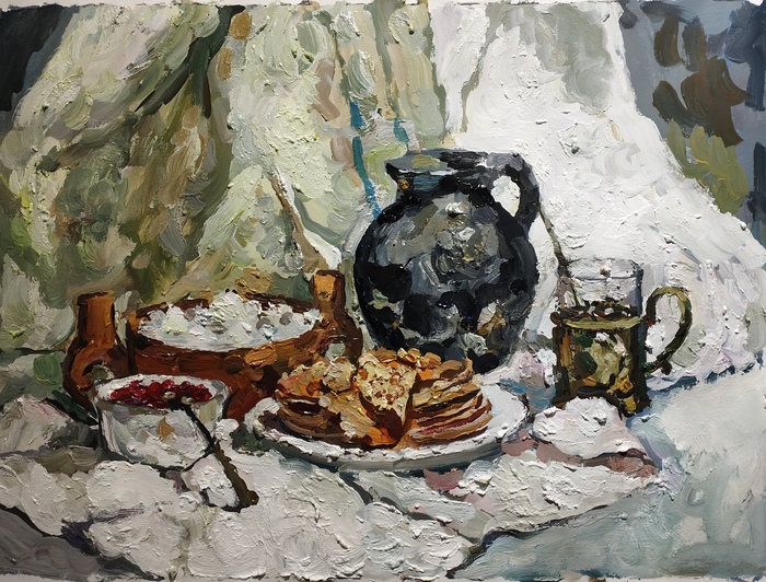 Натюрморт с блинами