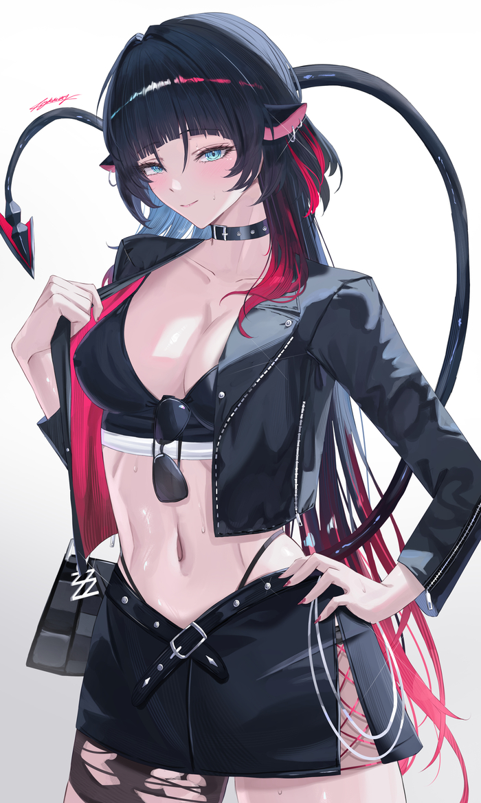 Jane Anime Art, , Zenless Zone Zero, Jane Doe (zzz), Animal Ears, Miya-chan (lightning0730)