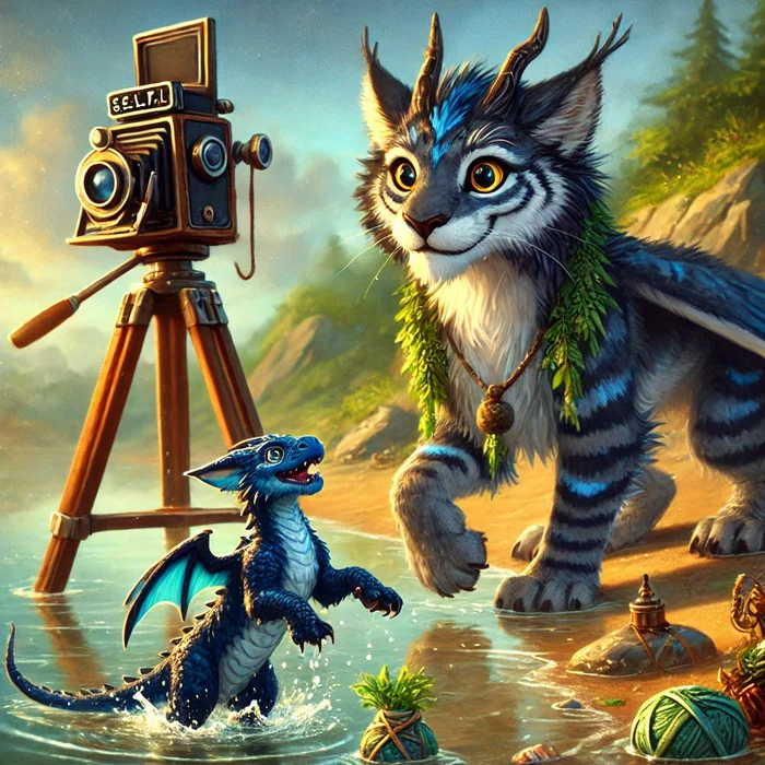 Lake training - My, Warcraft, cat, Fantasy, Longpost