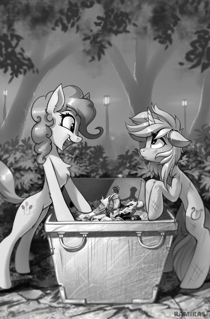   My Little Pony, Ramiras, Pinkie Pie, Lyra Heartstrings, Background Pony