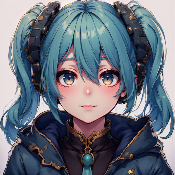 Hatsune miku  Flux , Sd, Flux, Stable Diffusion, , Anime Art, Hatsune Miku, Vocaloid,  