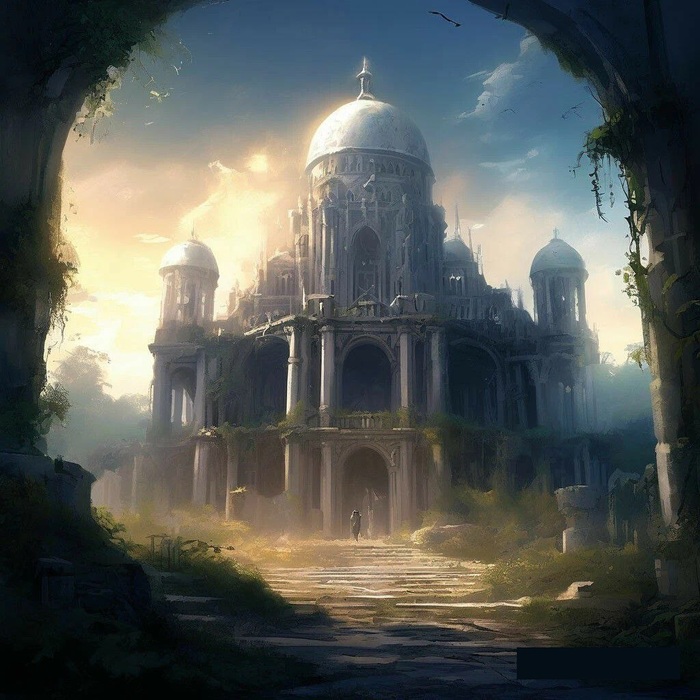 Примерный облик храма (на оригинал похож исключительно атмосферой и куполом; еще и золотой шпиль стащили..)