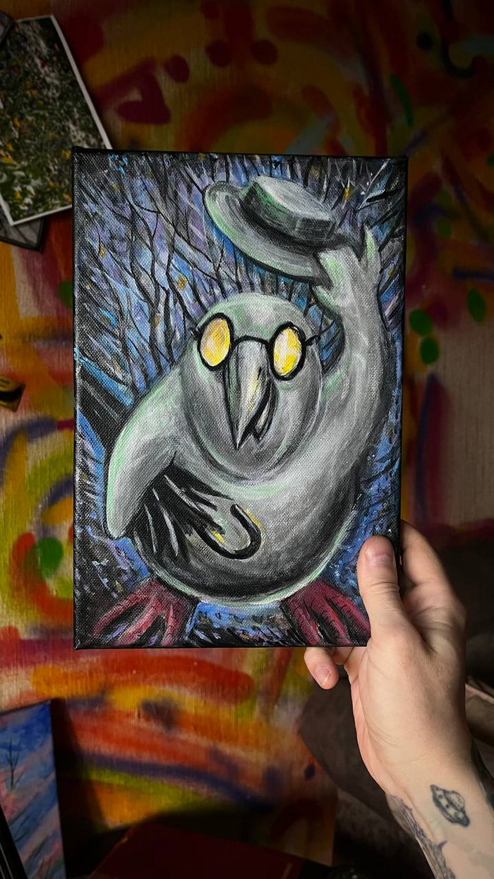 Холст, акрил, 20х15