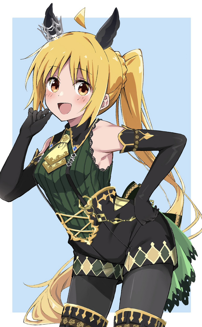 Satono Nijika , Anime Art, Uma Musume Pretty Derby, Satono Crown, Ijichi Nijika, Bocchi the Rock!, Animal Ears, , 