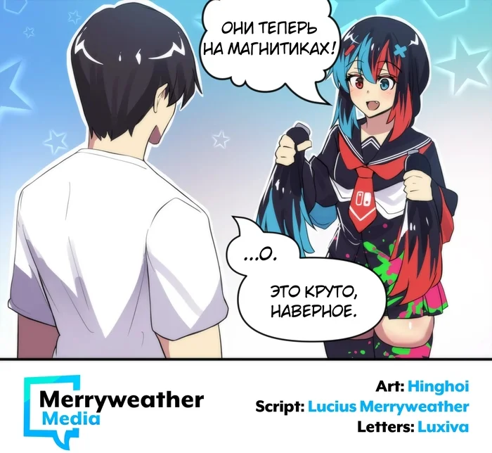 Nintendo Switch 2 - My, Translated by myself, Comics, Humor, Nintendo switch, Humanization, Merryweather, Longpost