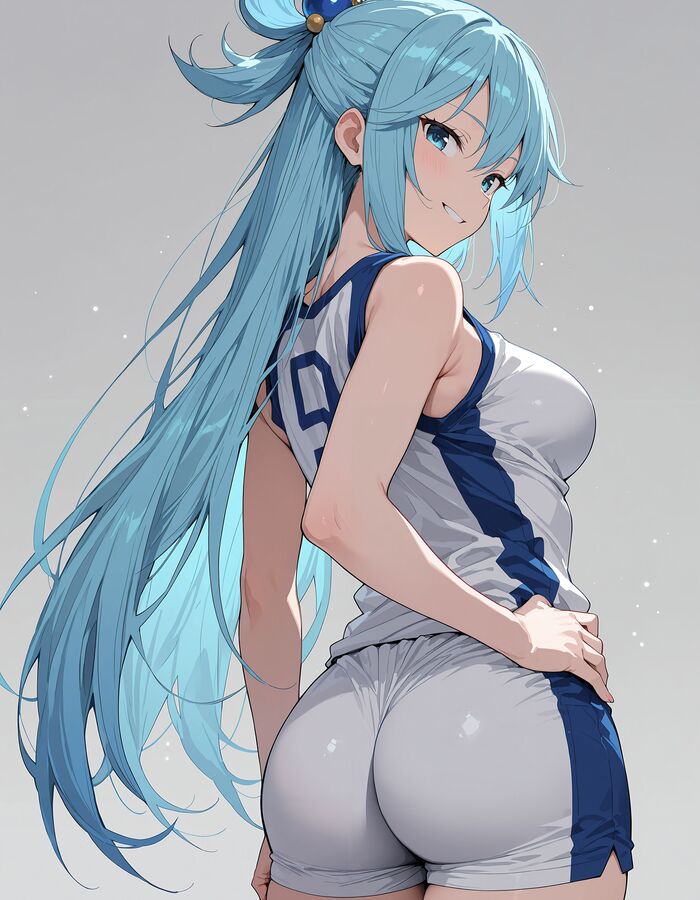 , :   , Stable Diffusion, Anime Art, , ,  , Konosuba, Aqua,  ,  , , , , , , 