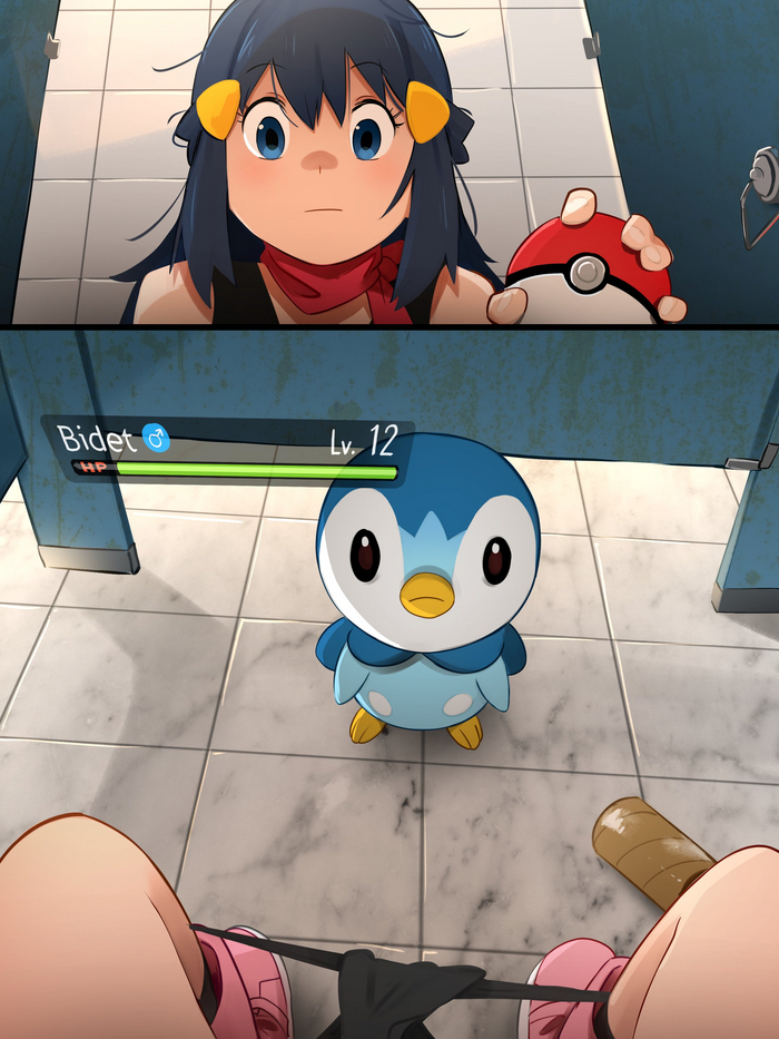   , Anime Art,  , Khyleri, Dawn (), Piplup, , 