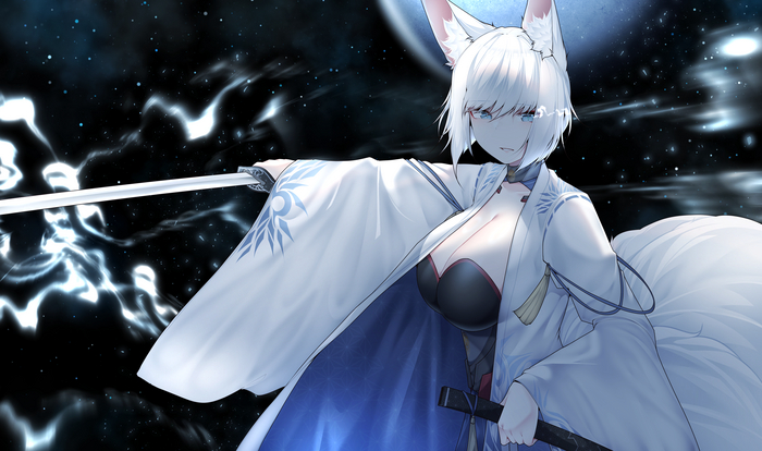   ! Samip, , , Anime Art, Azur Lane, Animal Ears, , , Kaga