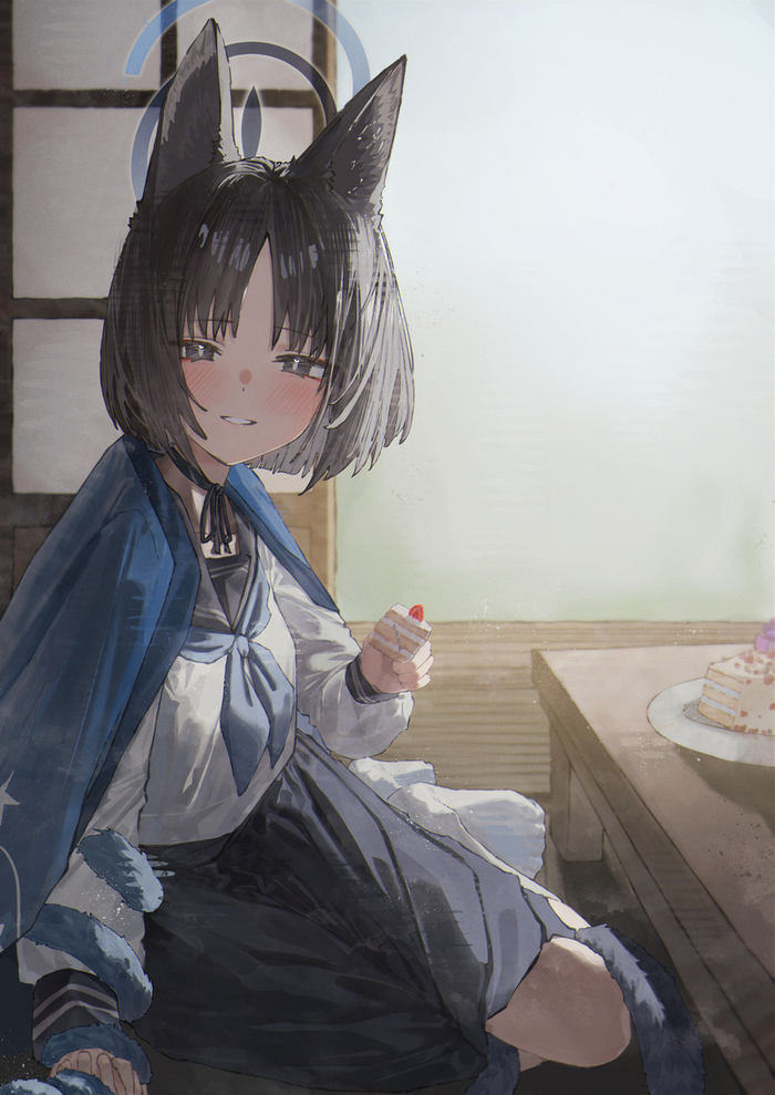  ? Anime Art, , Kikyou, Blue Archive, Animal Ears, 