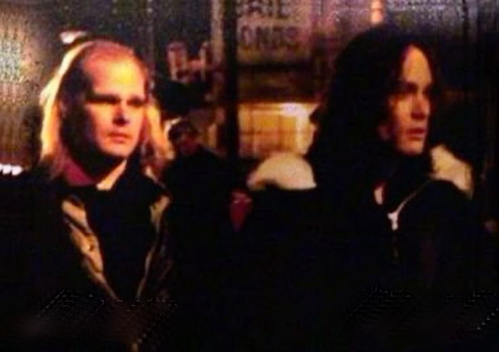 Брэндон и автор комикса Джеймс О’Барр.