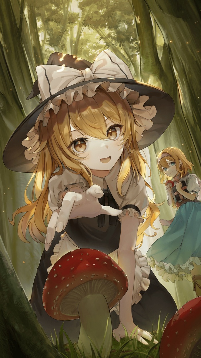 ! Touhou, Kirisame Marisa, Alice Margatroid, , , Anime Art, 
