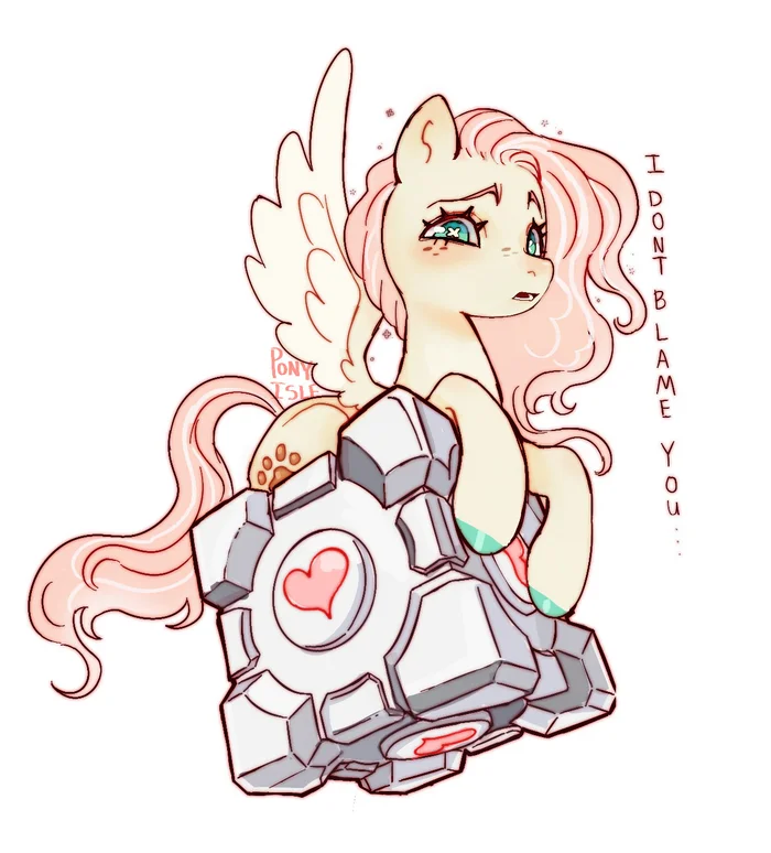 Friend - My little pony, Fluttershy, MLP crossover, Portal