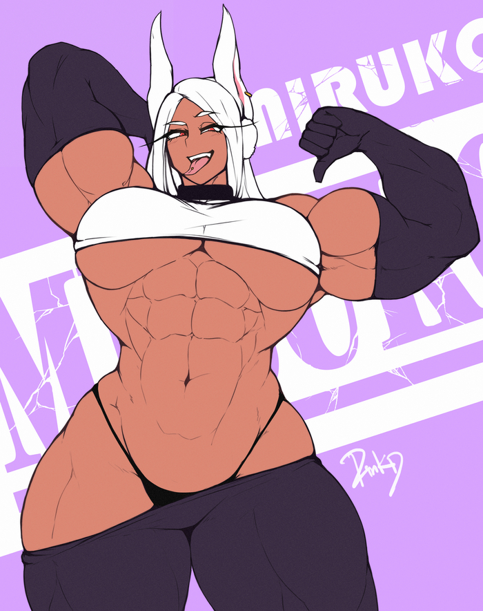  Pinkdiablo, Muscleart,  , -, Boku no Hero Academia, Miruko, , Anime Art,  , , , , 