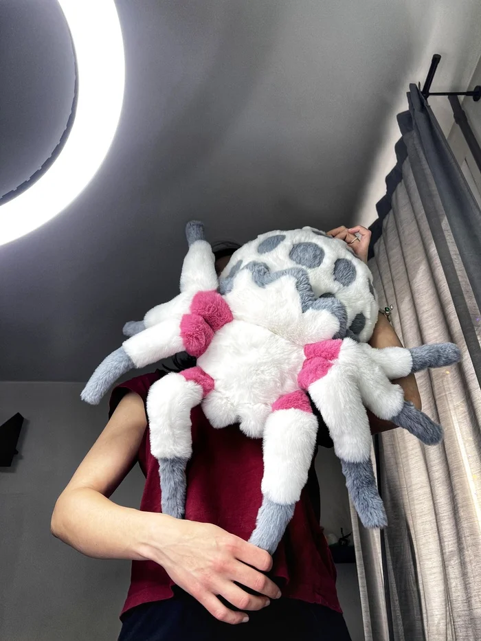 We'll put this spider in the wedding cake... - My, Spider, Toys, author, Needlework without process, Longpost