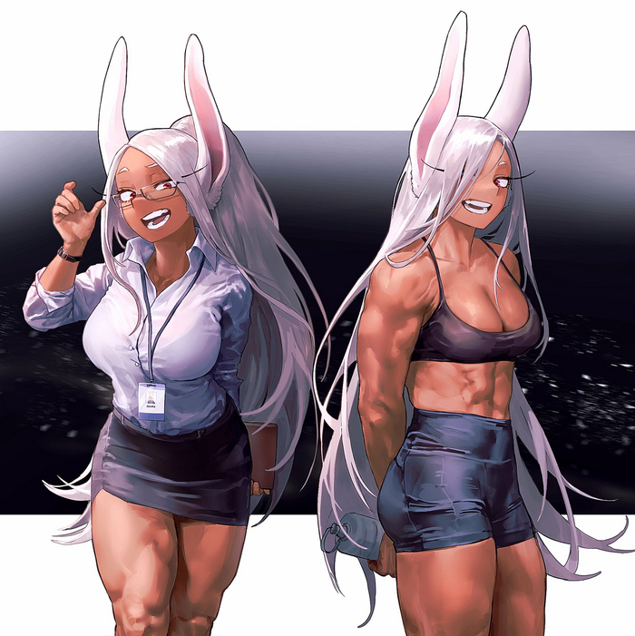  Anime Art, , Boku no Hero Academia, Miruko, Animal Ears