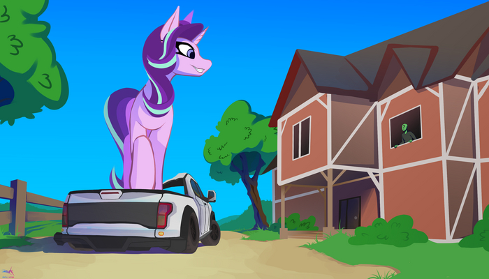  My Little Pony, Starlight Glimmer, Anon, Giant Pony