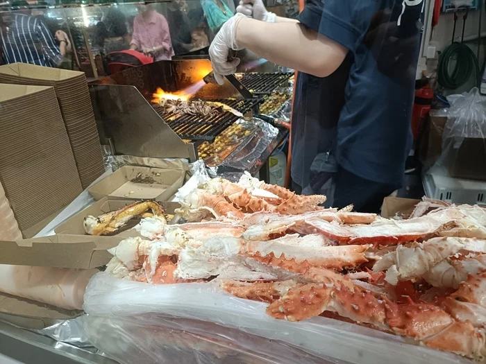 Рыбный рынок в Сиднее Австралия, Рынок, Рыба, Деликатес, Длиннопост