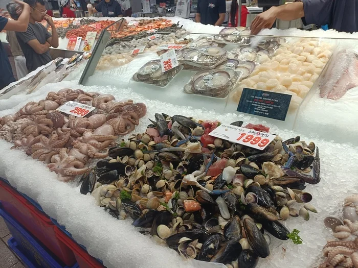 Рыбный рынок в Сиднее Австралия, Рынок, Рыба, Деликатес, Длиннопост