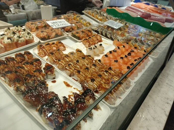 Рыбный рынок в Сиднее Австралия, Рынок, Рыба, Деликатес, Длиннопост