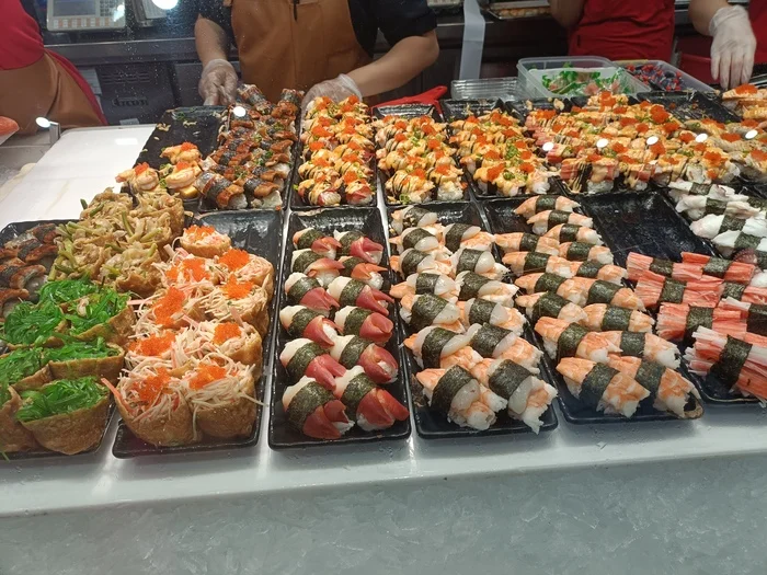 Рыбный рынок в Сиднее Австралия, Рынок, Рыба, Деликатес, Длиннопост