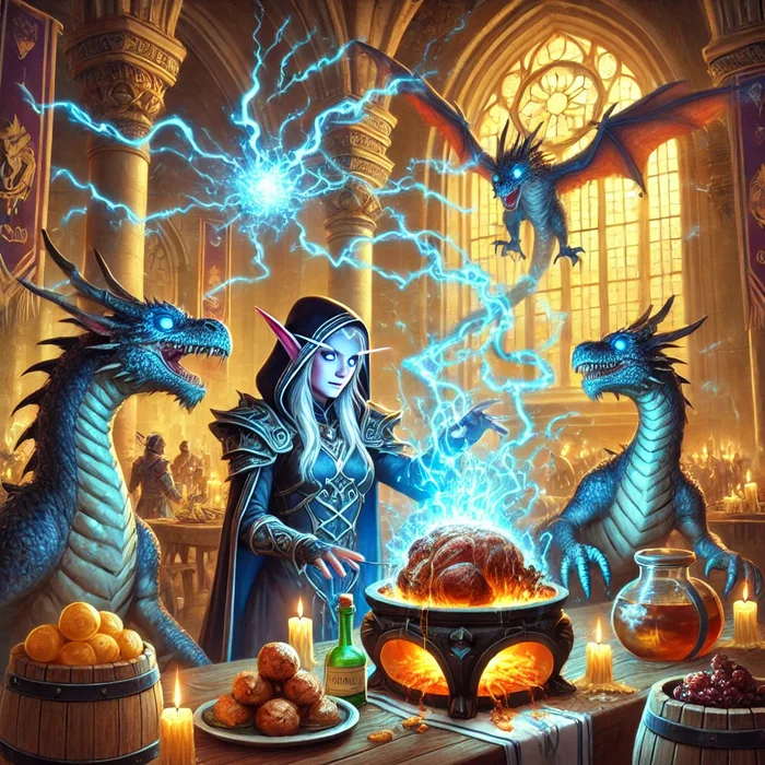 Dragon Chronicles: Storm's Feast - My, Fantasy, Warcraft, cat, Longpost