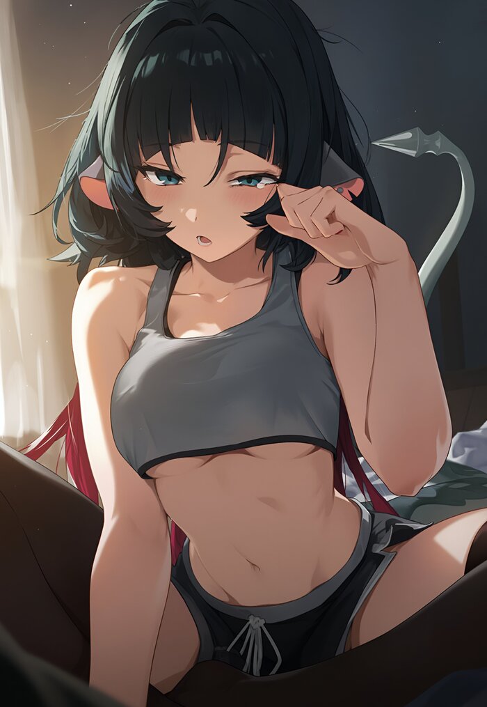   , Anime Art, , , Zenless Zone Zero, Jane Doe (zzz), Animal Ears, , Hare_zzv,  , 