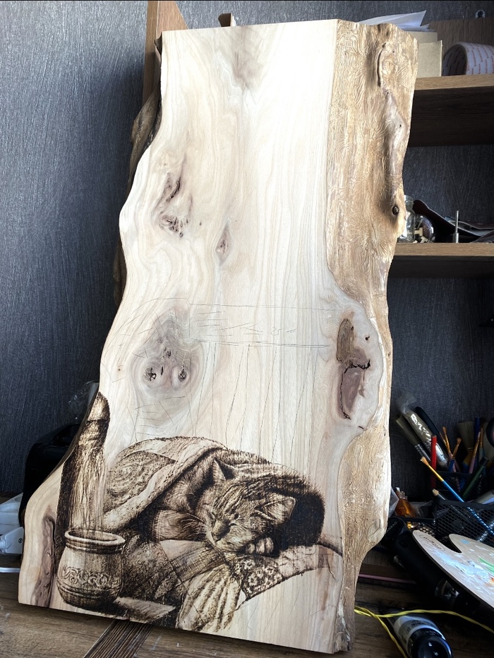 Первый кот в моем исполнении 🙂