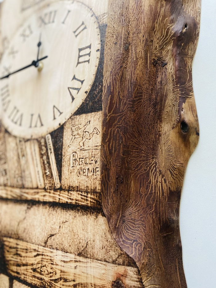 Очень красивый живой край - обработала льняным маслом