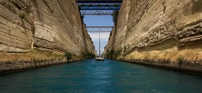The Corinth Canal is the most impressive long-term construction project in history - Planet Earth, Land, Longpost