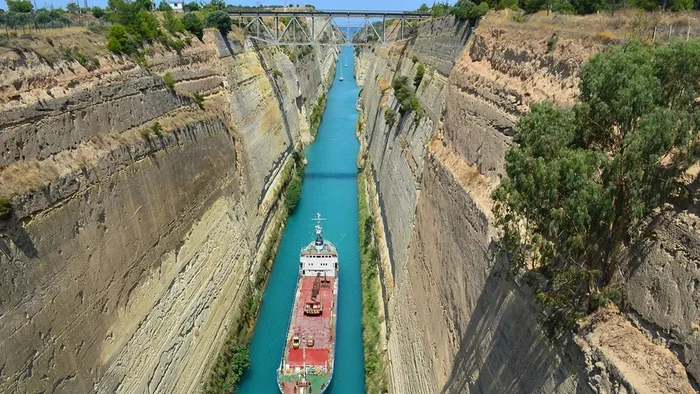 The Corinth Canal is the most impressive long-term construction project in history - Planet Earth, Land, Longpost