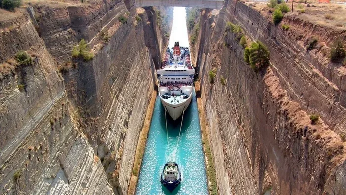 The Corinth Canal is the most impressive long-term construction project in history - Planet Earth, Land, Longpost