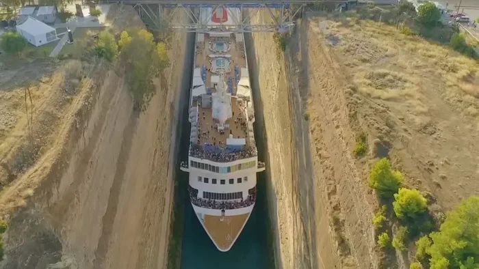 The Corinth Canal is the most impressive long-term construction project in history - Planet Earth, Land, Longpost