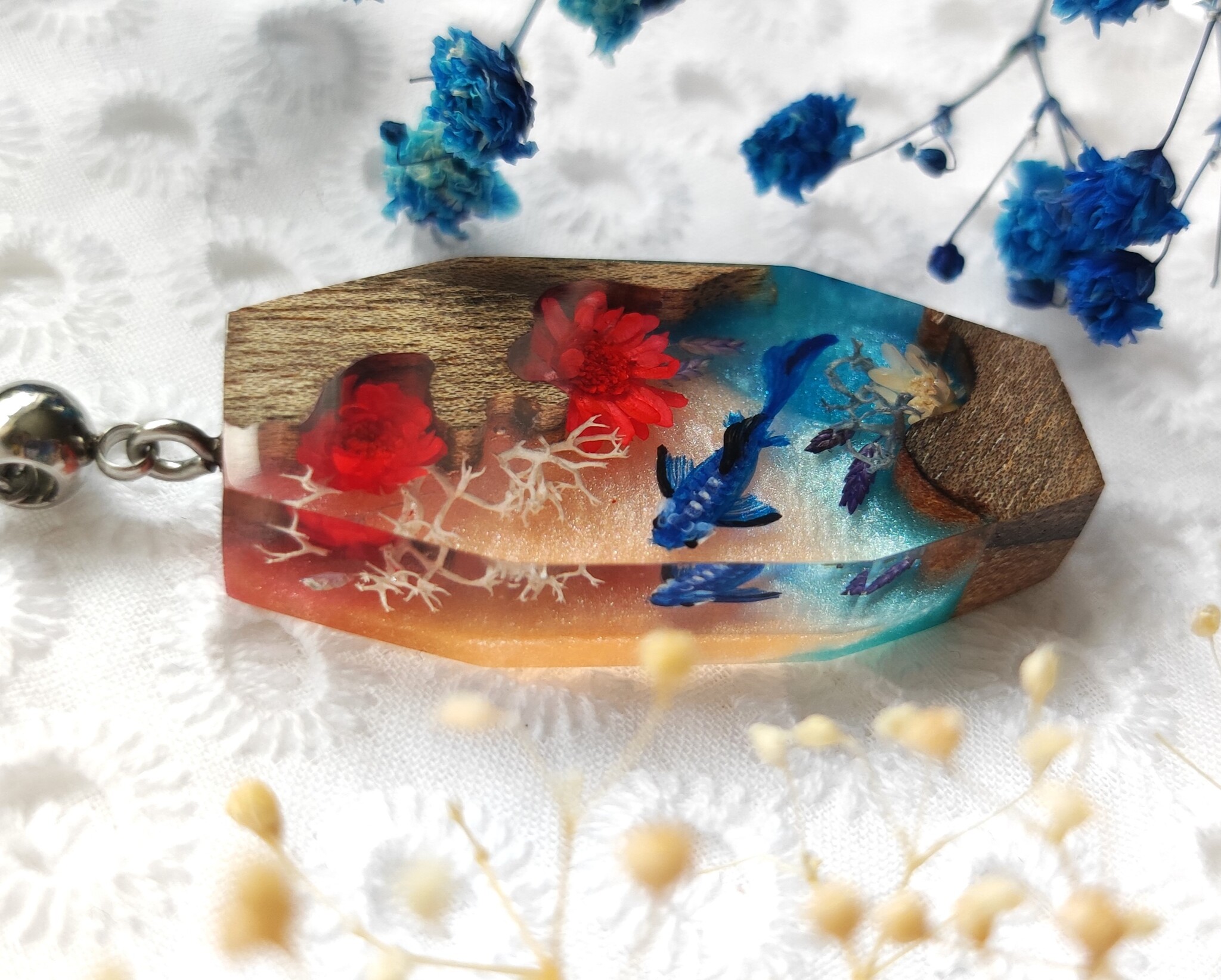Showing Pisces - My, Epoxy resin, Epoxy resin jewelry, Handmade, Pendant, With your own hands, Needlework without process, Decoration, Needlework, Longpost