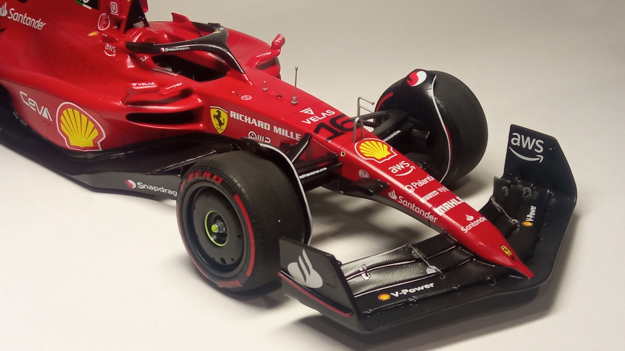 Ferrari F1-75 from AlphaModel in 1:20 scale - My, Scale model, Modeling, Ferrari, Scuderia Ferrari, Formula 1, Stand modeling, Longpost