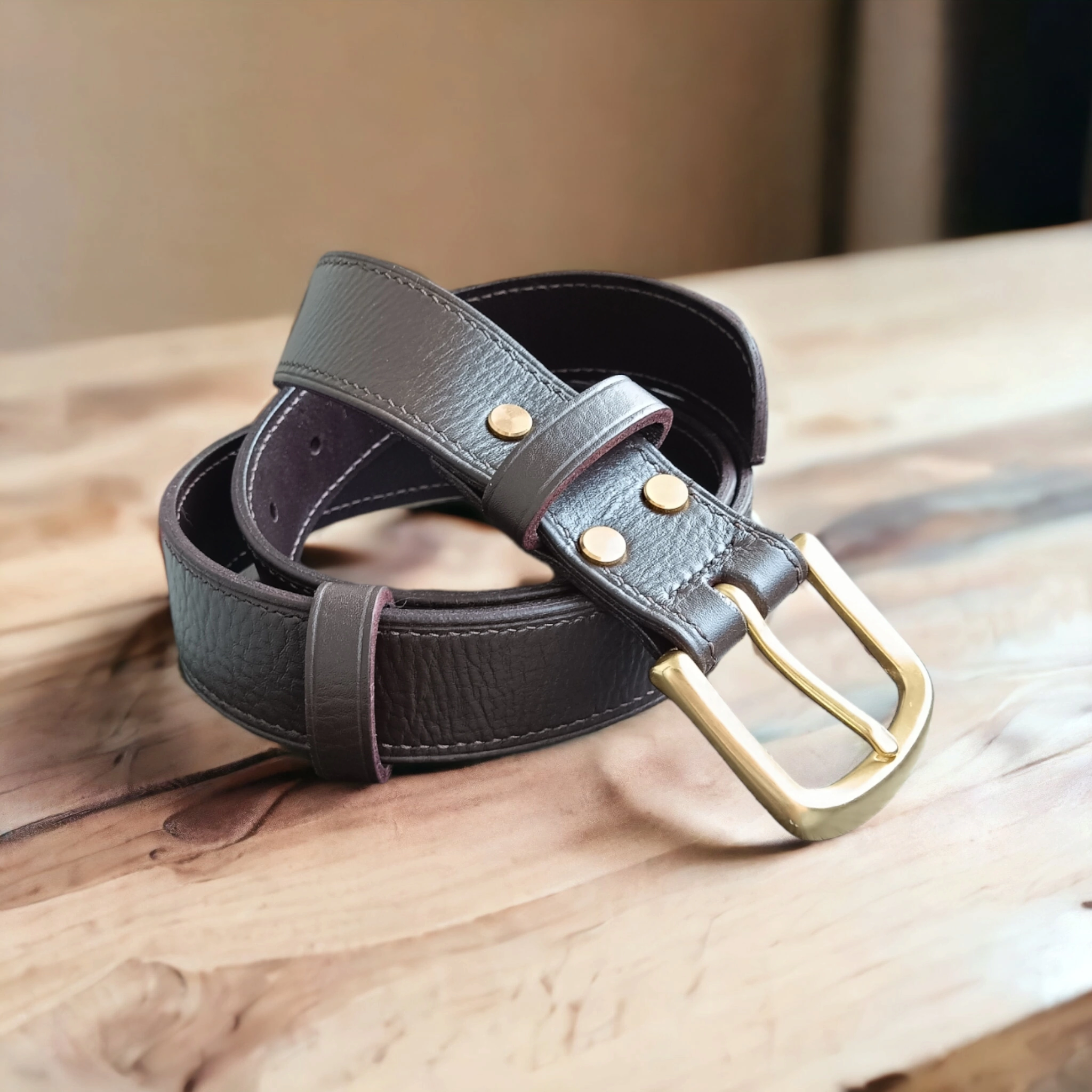 Men's genuine leather belt - My, Belt, Natural leather, Presents, Handmade, Leather products, Longpost, Needlework without process
